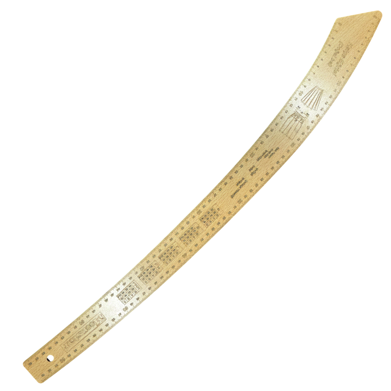 Cetvel ÇeşitleriMoonstarFransız Kurvesi Ahşap Riga Cetvel Takım (7 Parça Kutulu)