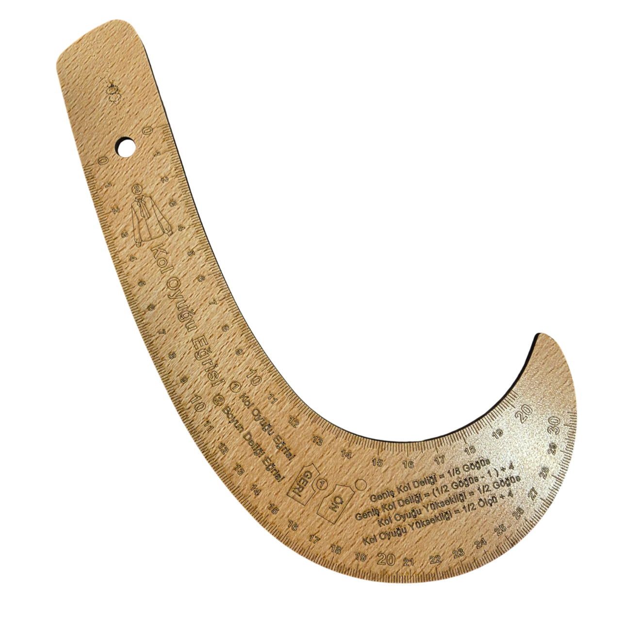 Cetvel ÇeşitleriMoonstarFransız Kurvesi Ahşap Riga Cetvel Takım (7 Parça Kutulu)