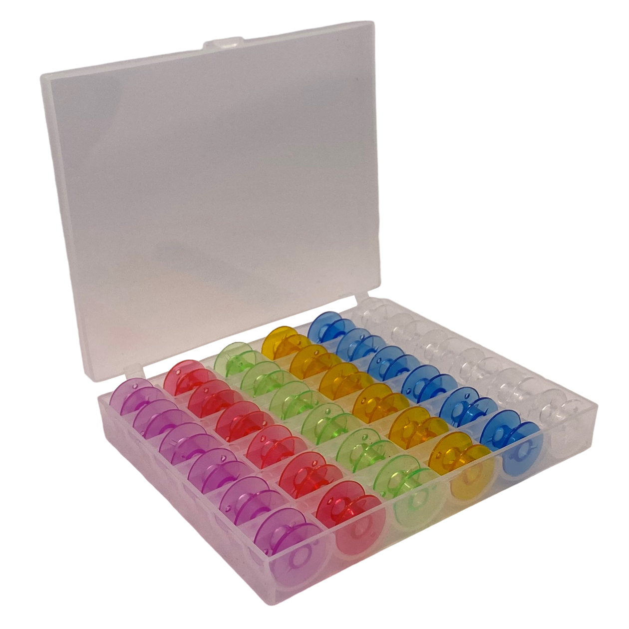 Masura ÇeşitleriMoonstarEv Tipi Aile Dikiş Makinesi Plastik Geniş Masura Renkli (Kutulu) / HM2518M 36ADET