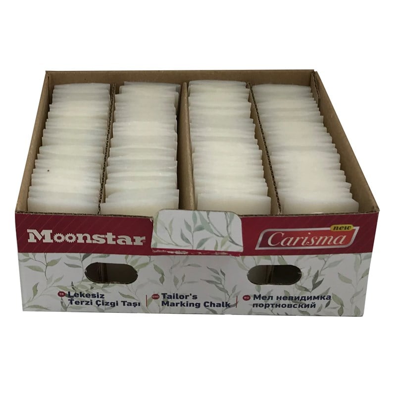 Çizgi TaşlarıMoonstarSabun Çizgi Taşı Beyaz 100 Adet / CARISMA-02