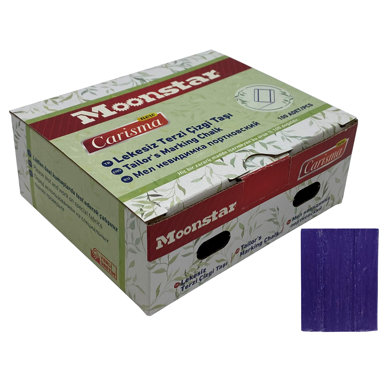 Çizgi TaşlarıMoonstarSabun Çizgi Taşı Mor 100 Adet / CARISMA-07