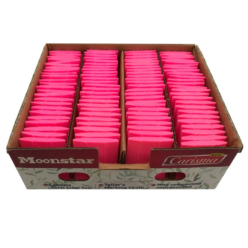 Çizgi TaşlarıMoonstarSabun Çizgi Taşı Pembe 100 Adet / CARISMA-06