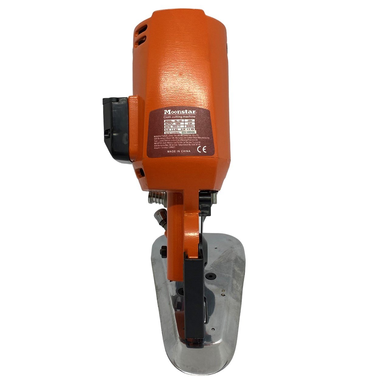 Kesim Makineleri ve EkipmanlarıMoonstarYuvarlak Kumaş Kesim Motoru 4inç Turuncu  / RC-100 (YCM-40)