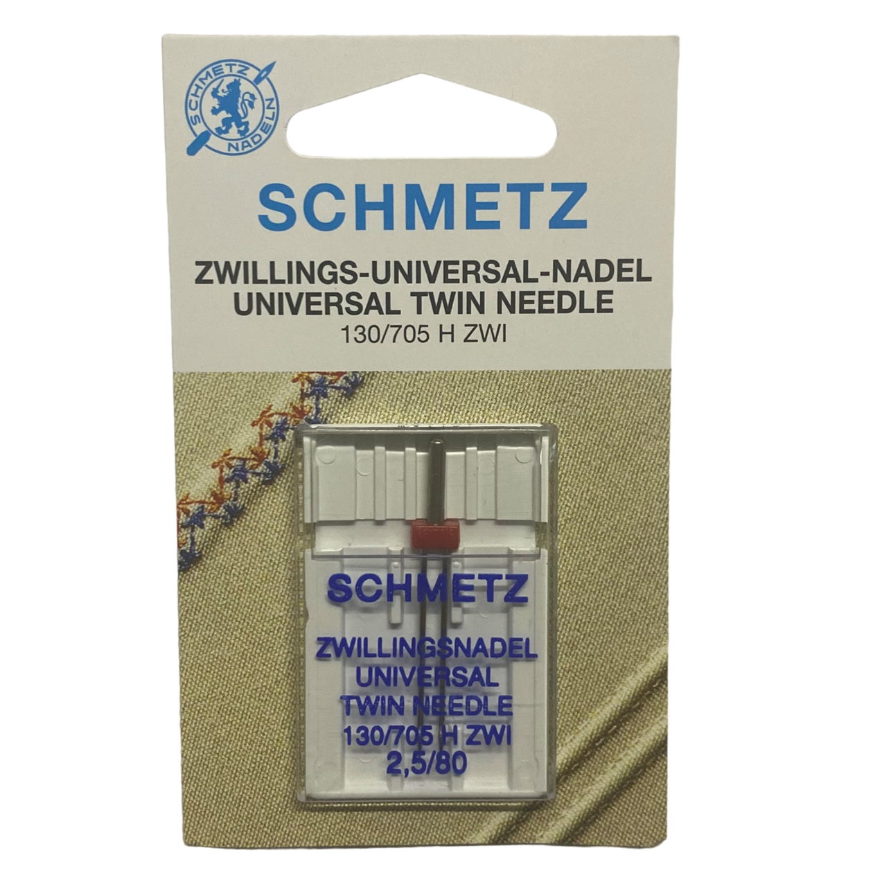 Aile İğnesiSchmetzEv Tipi Aile Dikiş Makinesi Çiftli Dikiş İğnesi / 130/705 H ZWI 2.5/80