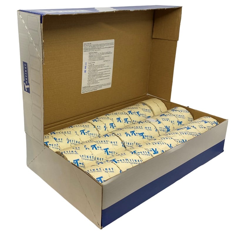 Etiket ÇeşitleriT-EtiketEtiketleme Makinesi T7 Beyaz Etiket / 22x12 42 Rulo