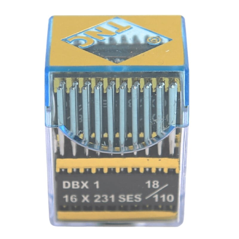Düz Dikiş İğnesiTNCDüz Makine İnce Dip Yanmaz Dikiş İğnesi / DBX1 SES PVD 18/110 100ADET