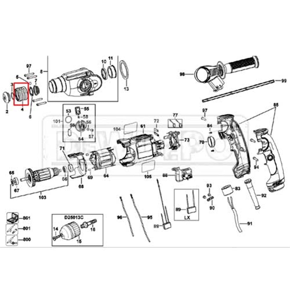 1005813-00 Dewalt D25013K Bilezik