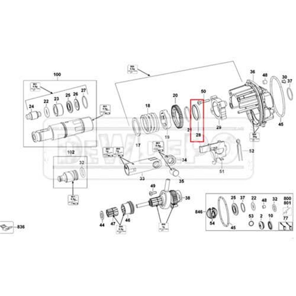 1005837-00 Dewalt D25013 Ring | dewdepo.com