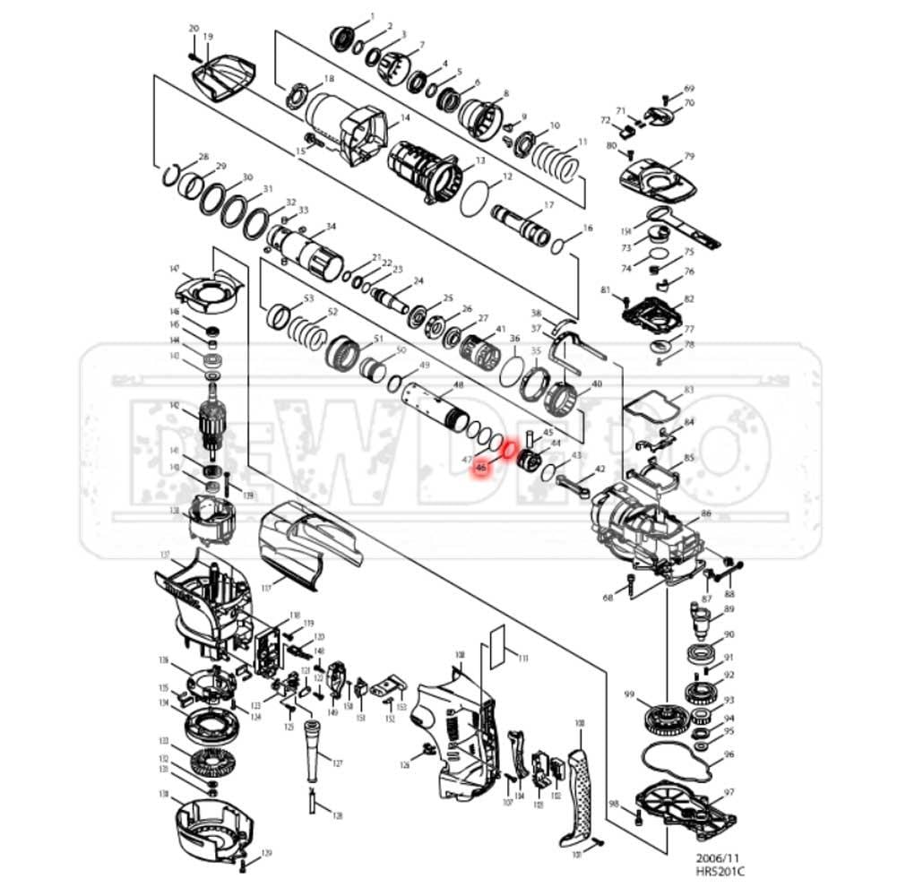 213296-6 Makita HR5201C O Ring | dewdepo