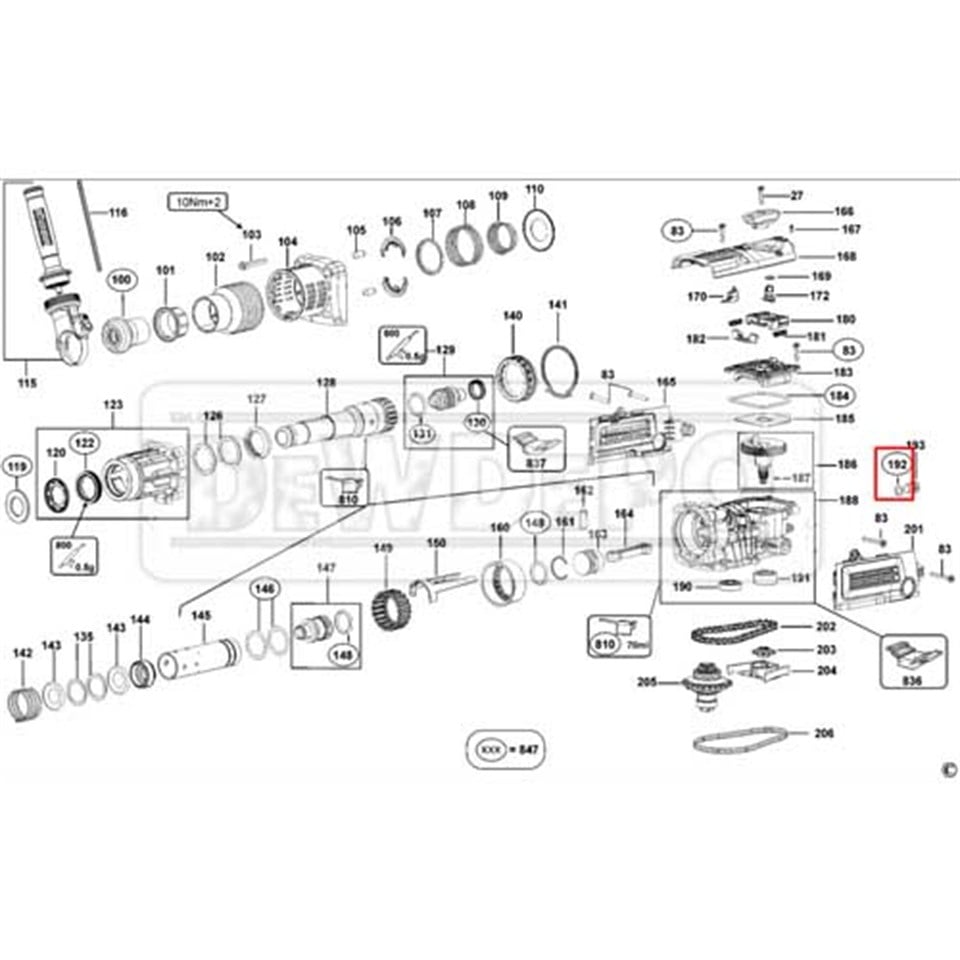 323711-10 Dewalt D25604 O Ring