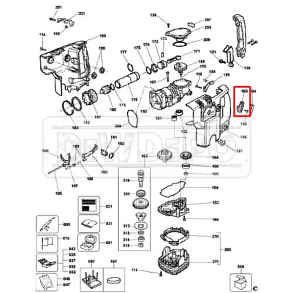 326507-00 Dewalt DW545 Darbe Kolu