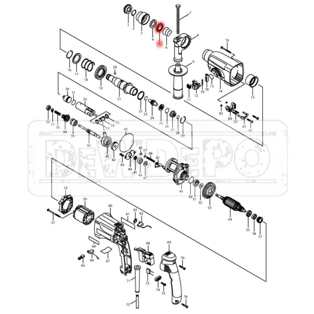 345187-4 Makita HR2470 Pul | dewdepo