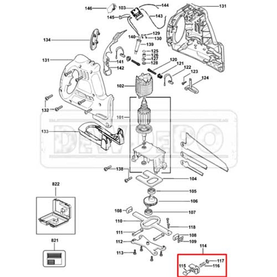 377375-00 Black+Decker KS890E Bıçak Tutucu
