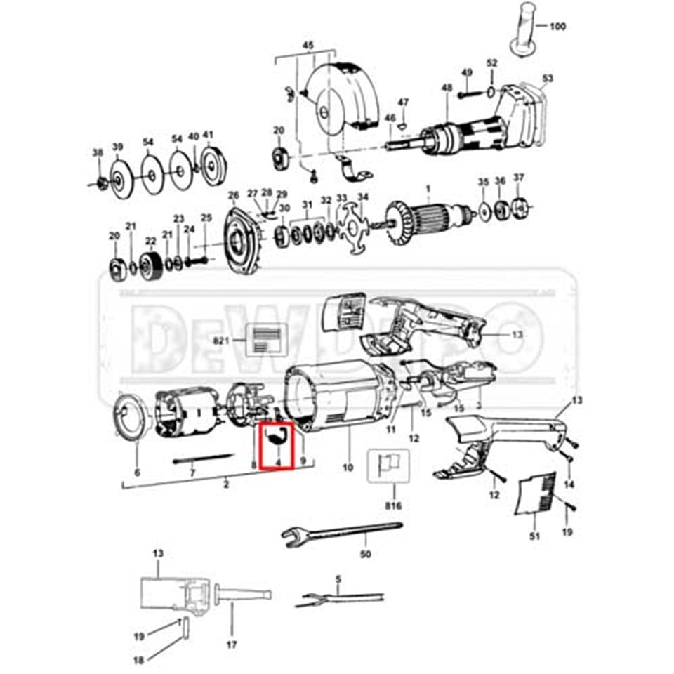 381028-07 Dewalt DW882 Motor Kömürü