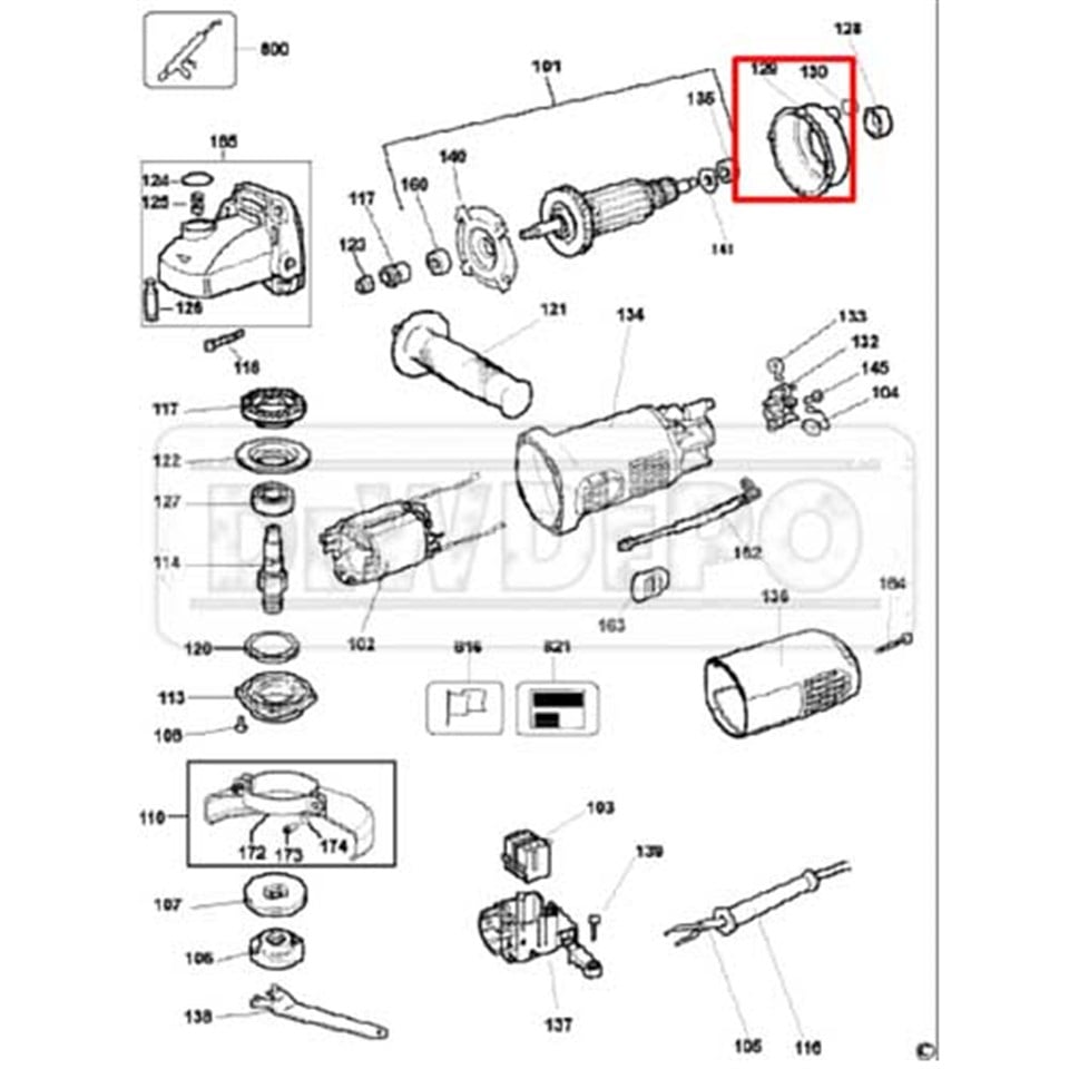 401623-00 Dewalt D28129 Tozluk