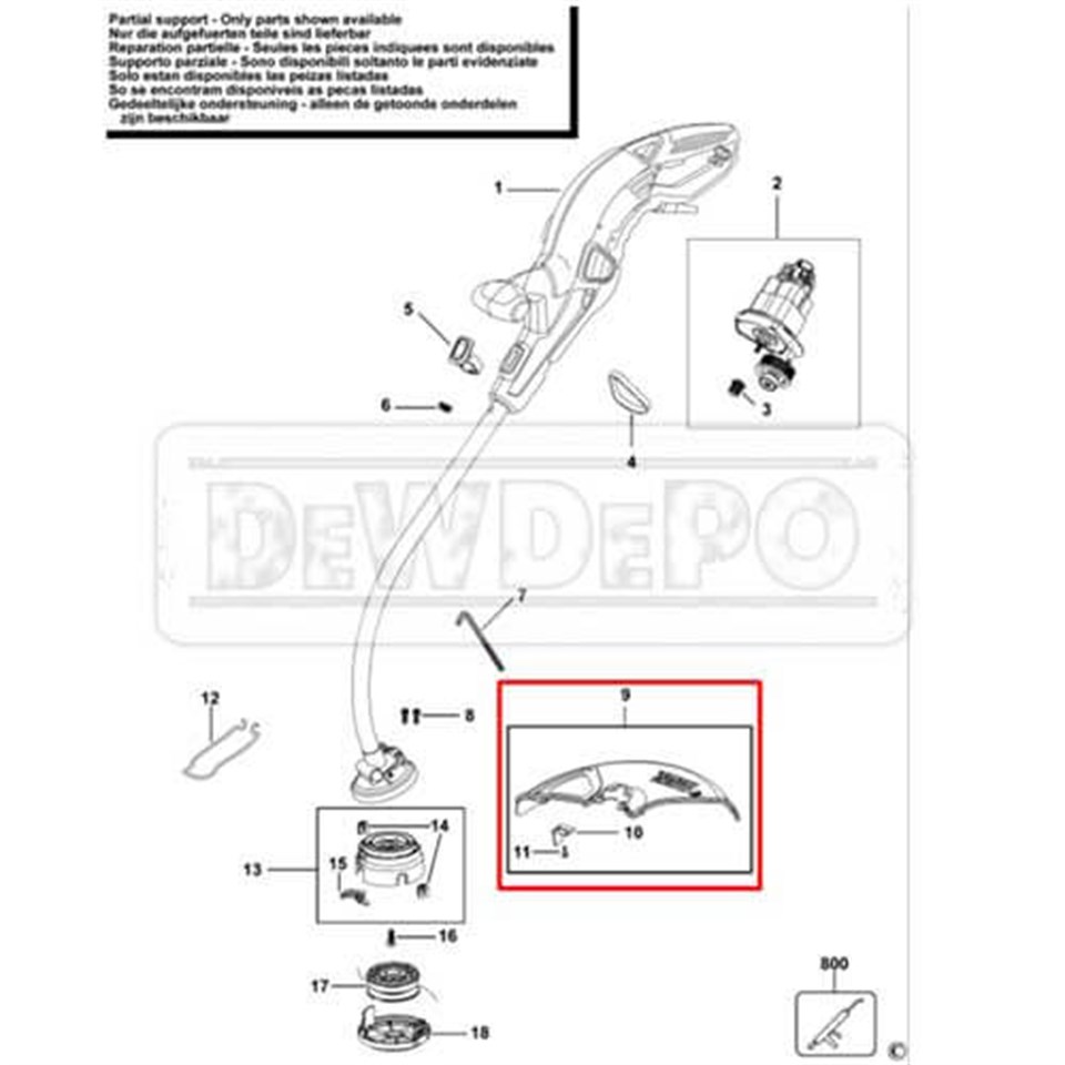 479749-00 Black+Decker GL701 Muhafaza | dewdepo