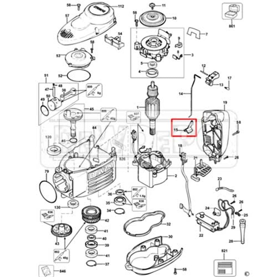 487286-00 Dewalt D25900 Rod Adaptör
