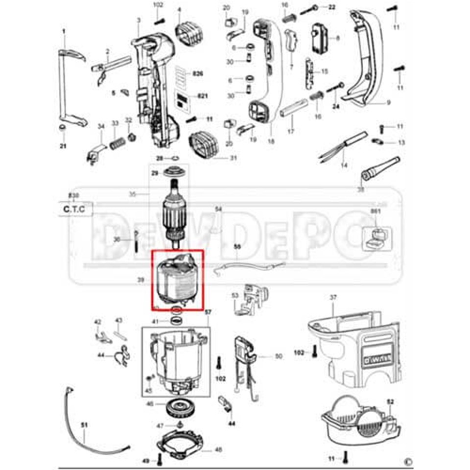 492487-00 Dewalt D25730 Yastık | dewdepo