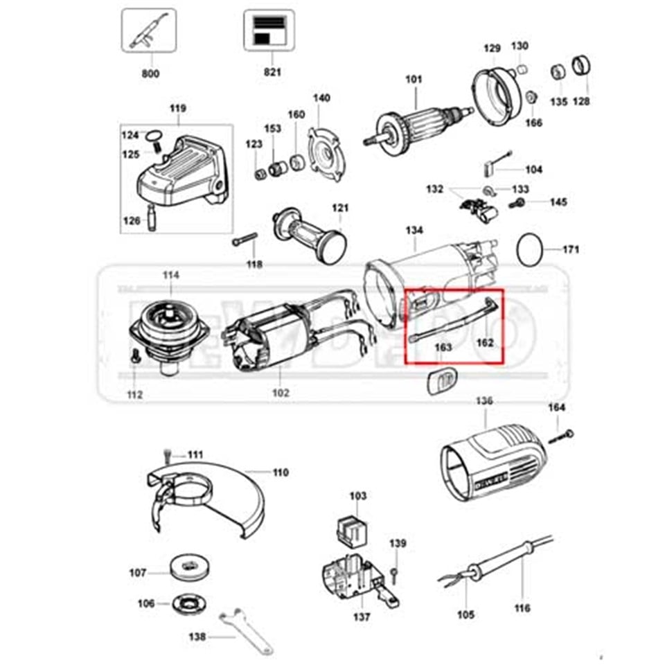 611737-01 Dewalt DWE4016 Bağlantı Kolu