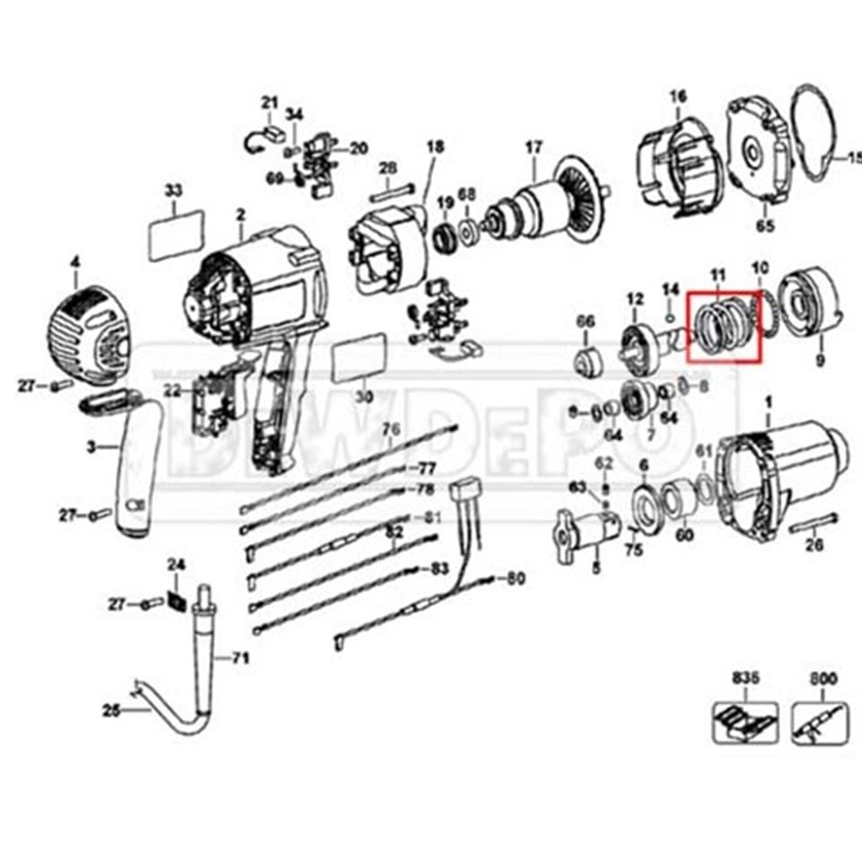 618843-00 Dewalt DW292 Anvil Yayı