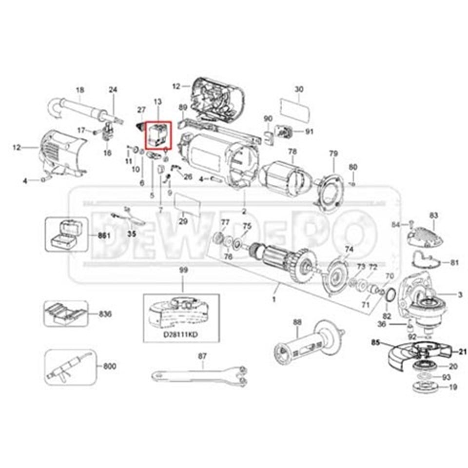 641889-01 Dewalt D28111 Şalter