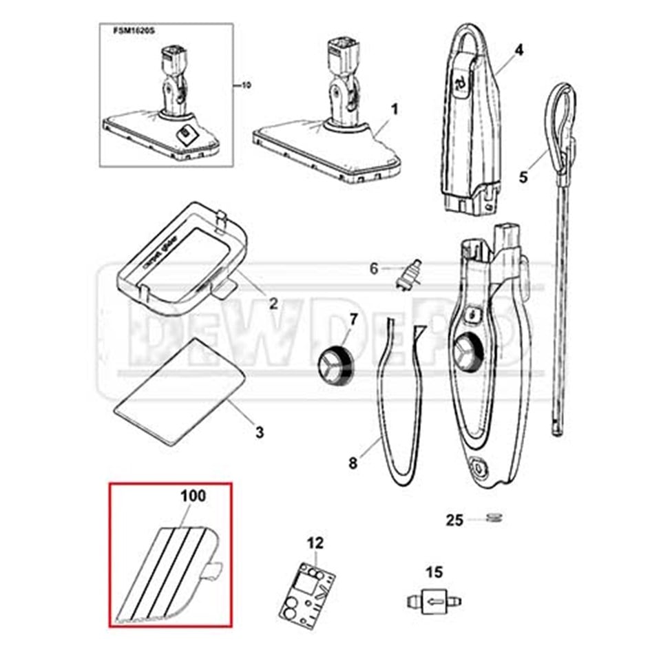 90585868 Black+Decker FSM1620 Mikrofiber Bez