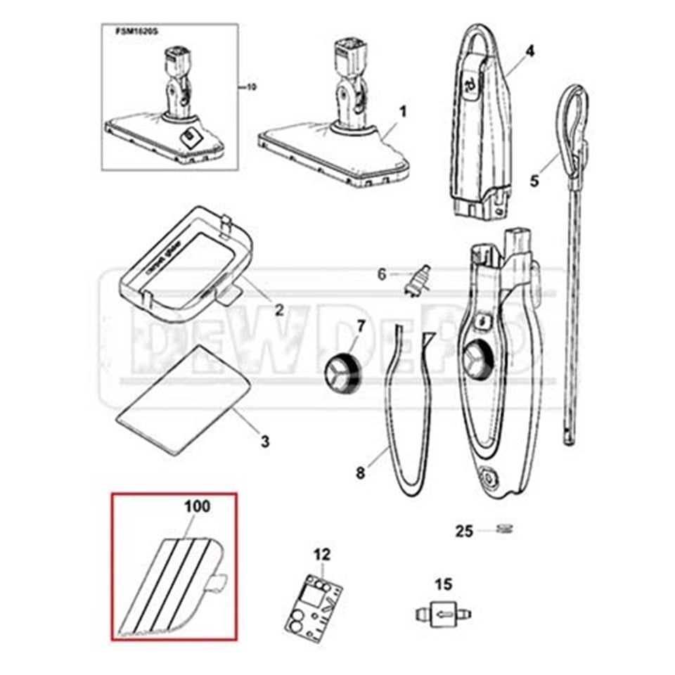 90585868 Black+Decker FSM1620 Mikrofiber Bez