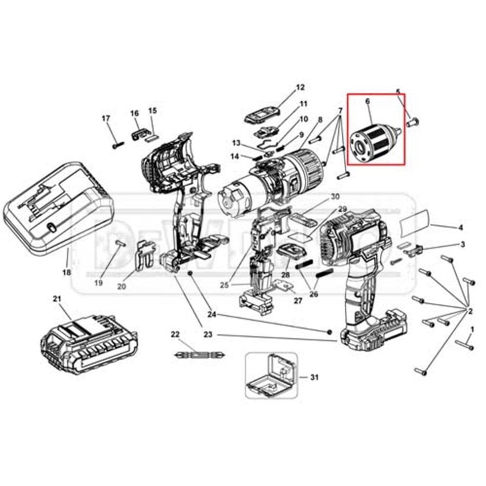 90586194 Stanley STDC18LHBK Mandren
