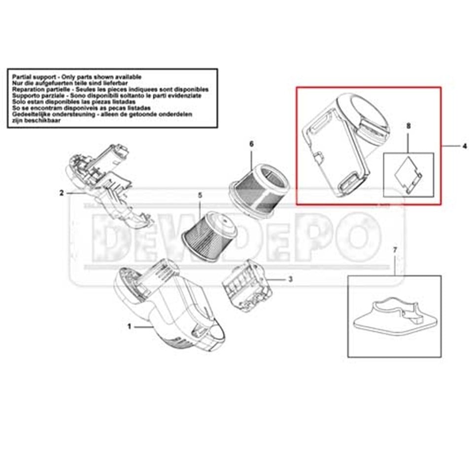 90595703-03 Black+Decker PV1820L Gövde