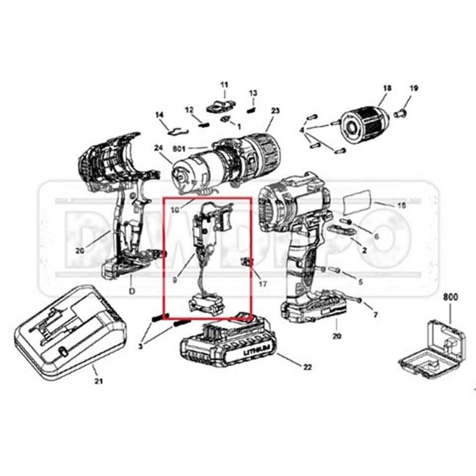 90609167 STANLEY SCD201D2K Şalter