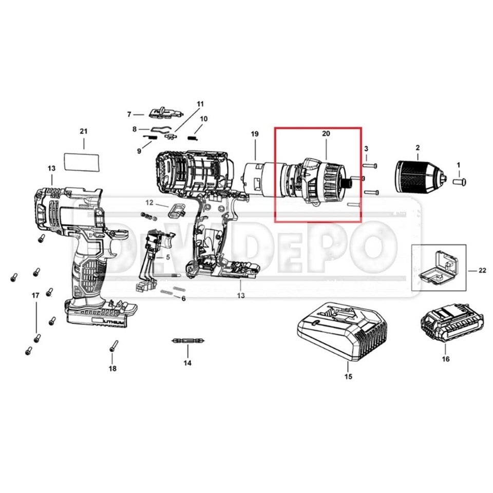 90616208-01 Stanley SCD201 Şanzuman