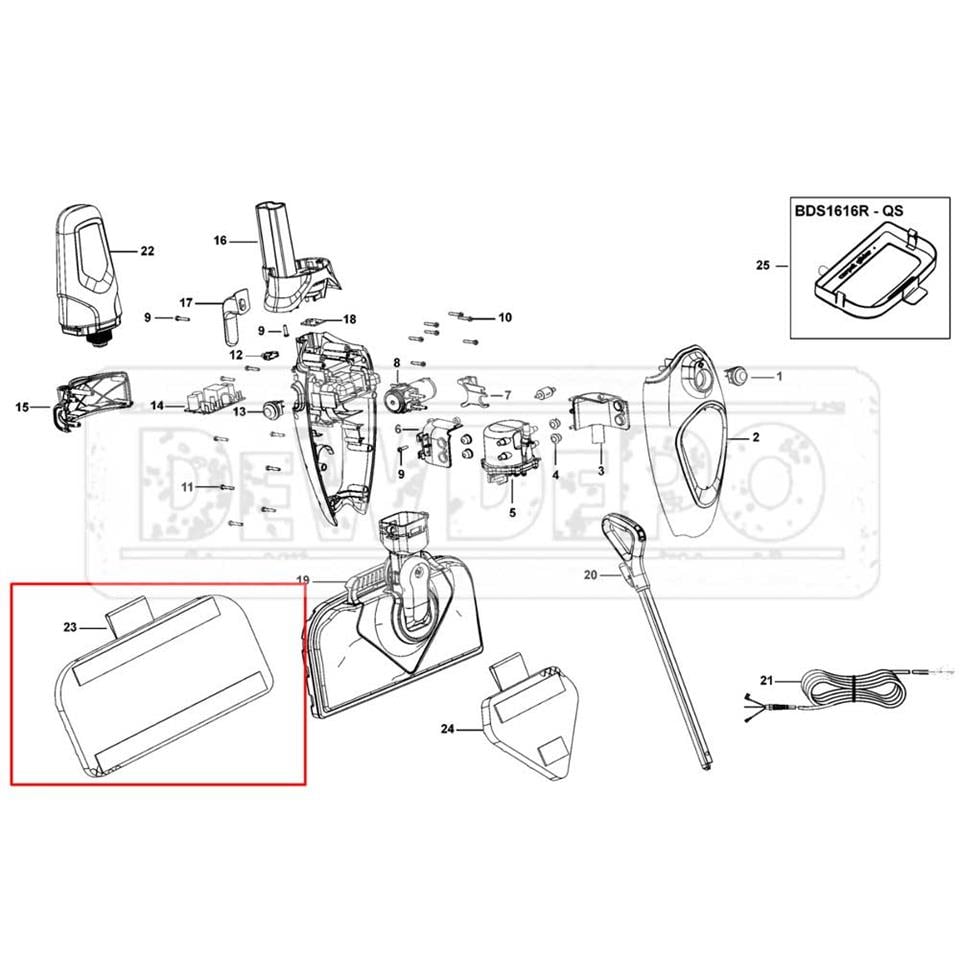 90622110 Black+Decker BDS1616R Mikrofiber Bez | dewdepo