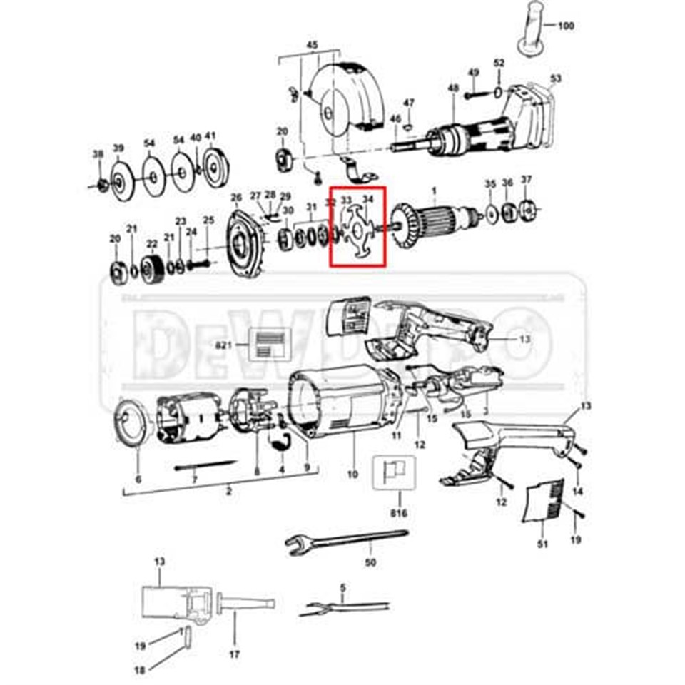 931066-00 Dewalt DW882 Flanş | dewdepo