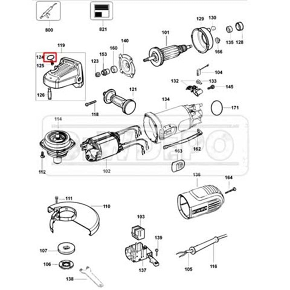 944575-00 Dewalt DWE4010 Kapak