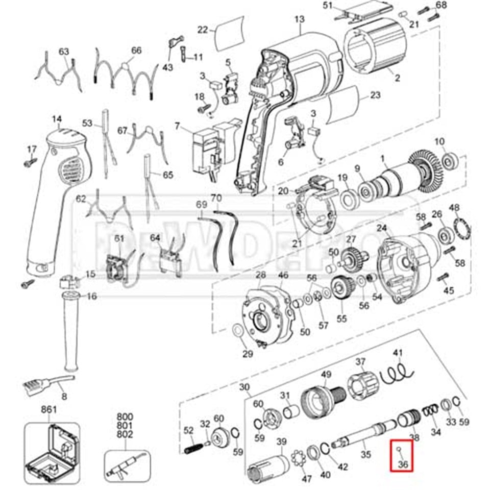 99047-01 Dewalt DW268 Bilye