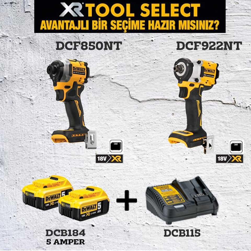 Dewalt DCF850NT Şarjlı Darbeli Tornavida ve DCF922NT Şarjlı Somun Sıkma