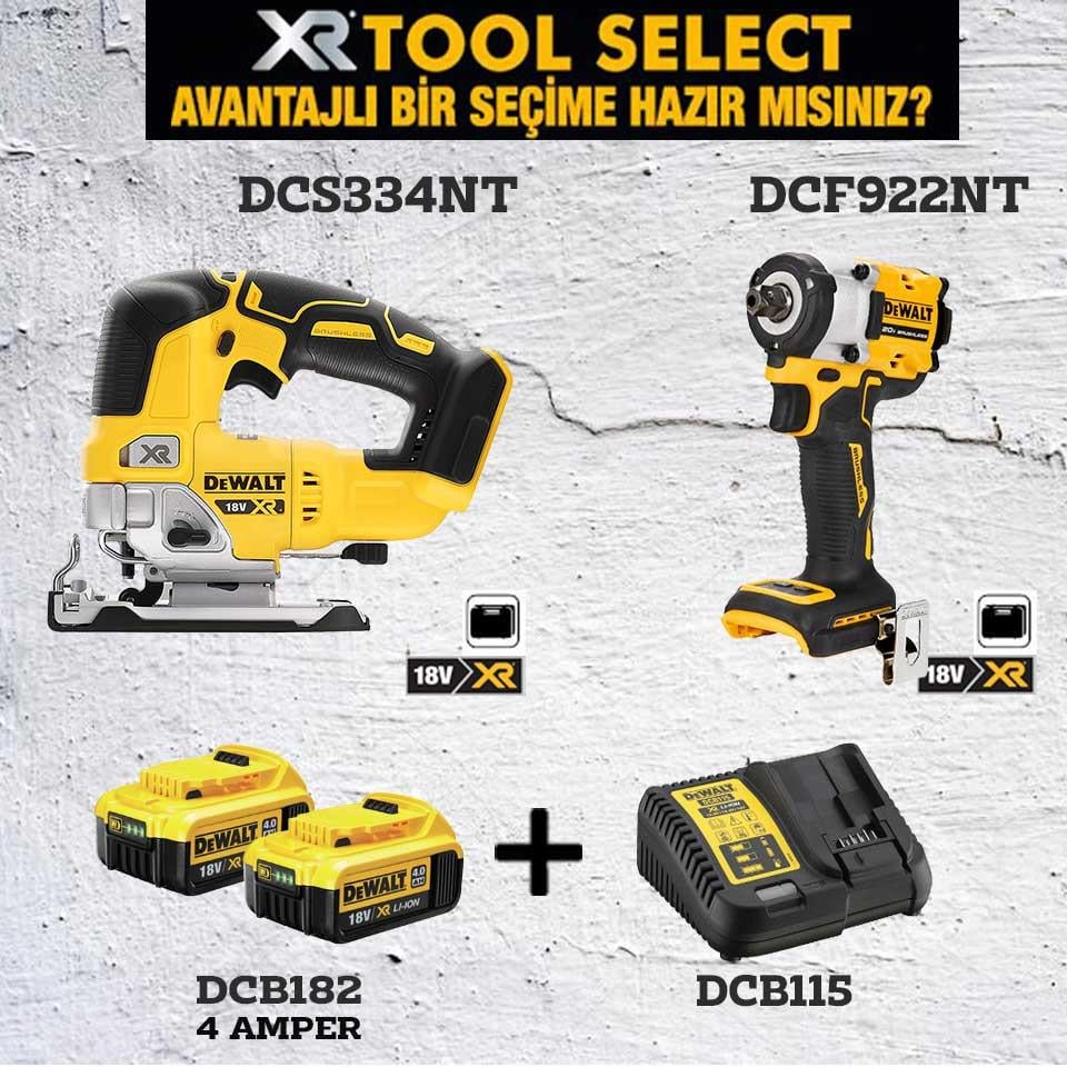 Dewalt DCS334NT Şarjlı Dekupaj Testere Ve DCF922NT Şarjlı Somun Sıkma