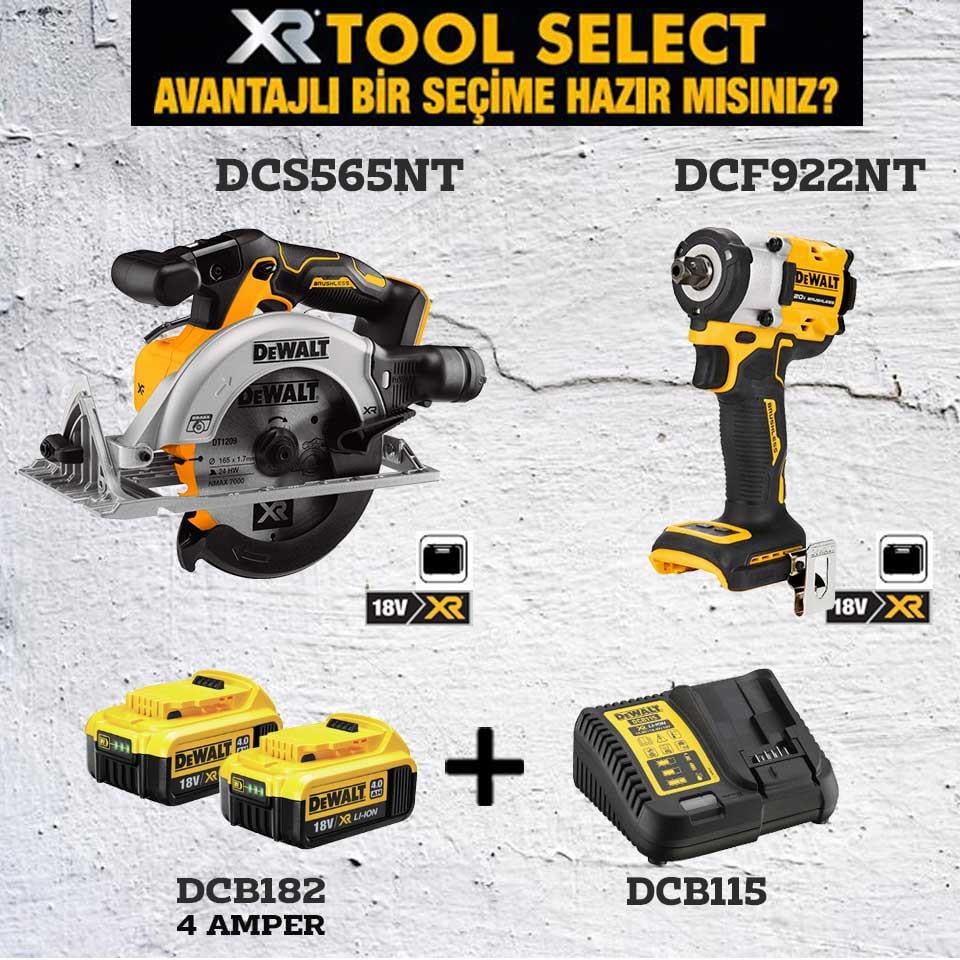 Dewalt DCS565NT Şarjlı Daire Testere Ve DCF922NT Şarjlı Somun Sıkma