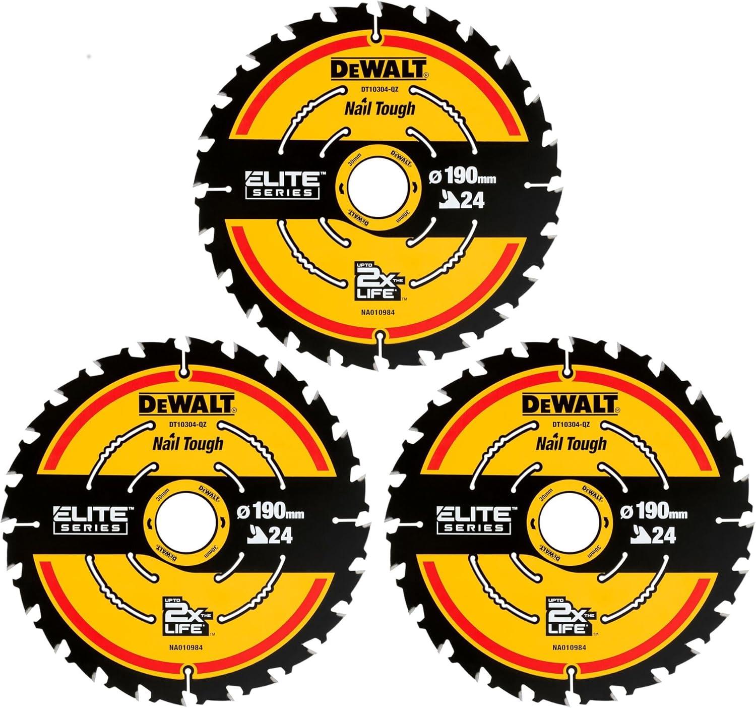 Dewalt DT10302 Extreme Daire Testere Bıçağı 190mm 3'lü Paket | dewdepo