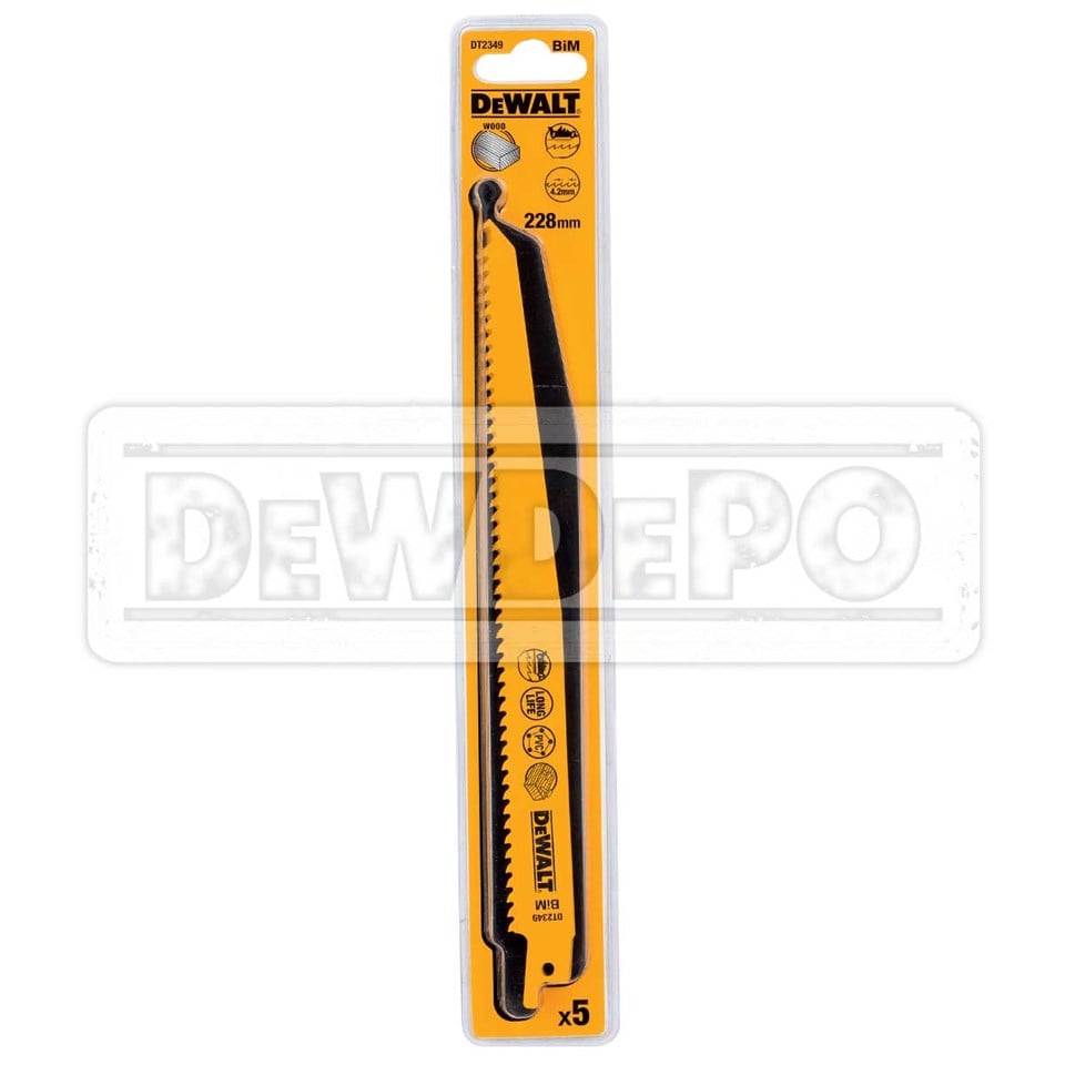 Dewalt DT2349 Tilki Kuyruğu Testere Bıçağı 228 mm (5 Parça)