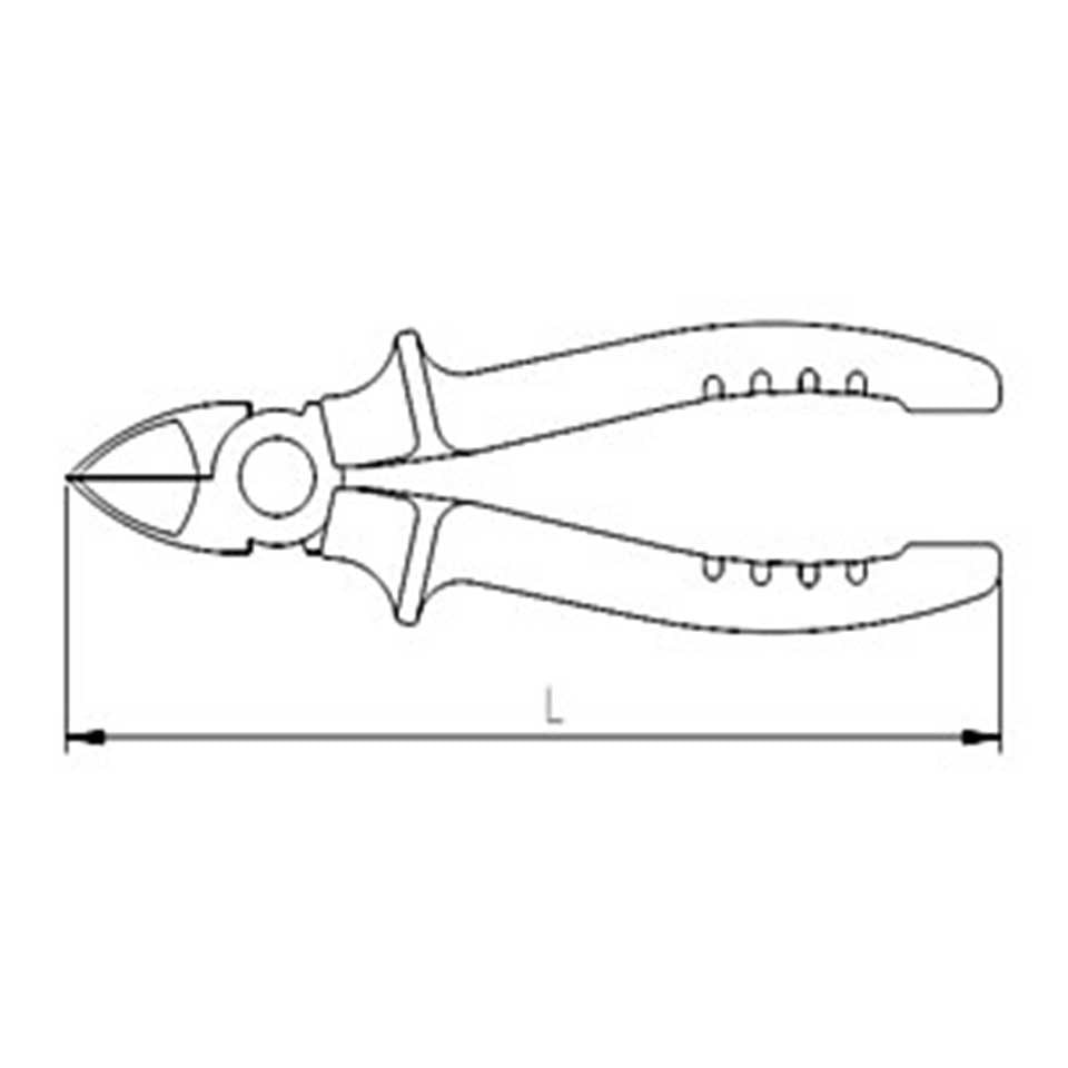 İzeltaş Yan Keski Opak Seri 140 mm