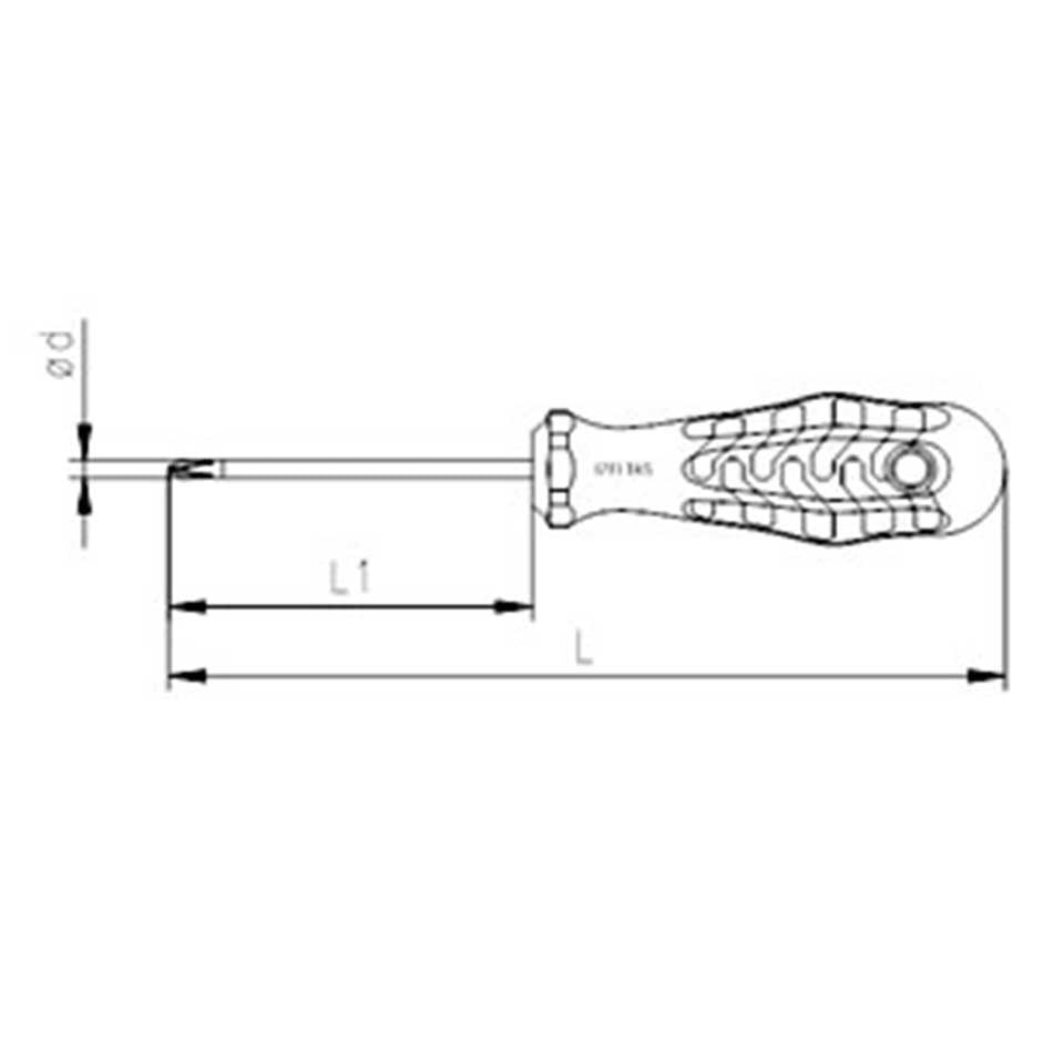 İzeltaş Yıldız Uçlu Tornavida Kraft Seri 6 x 100 mm