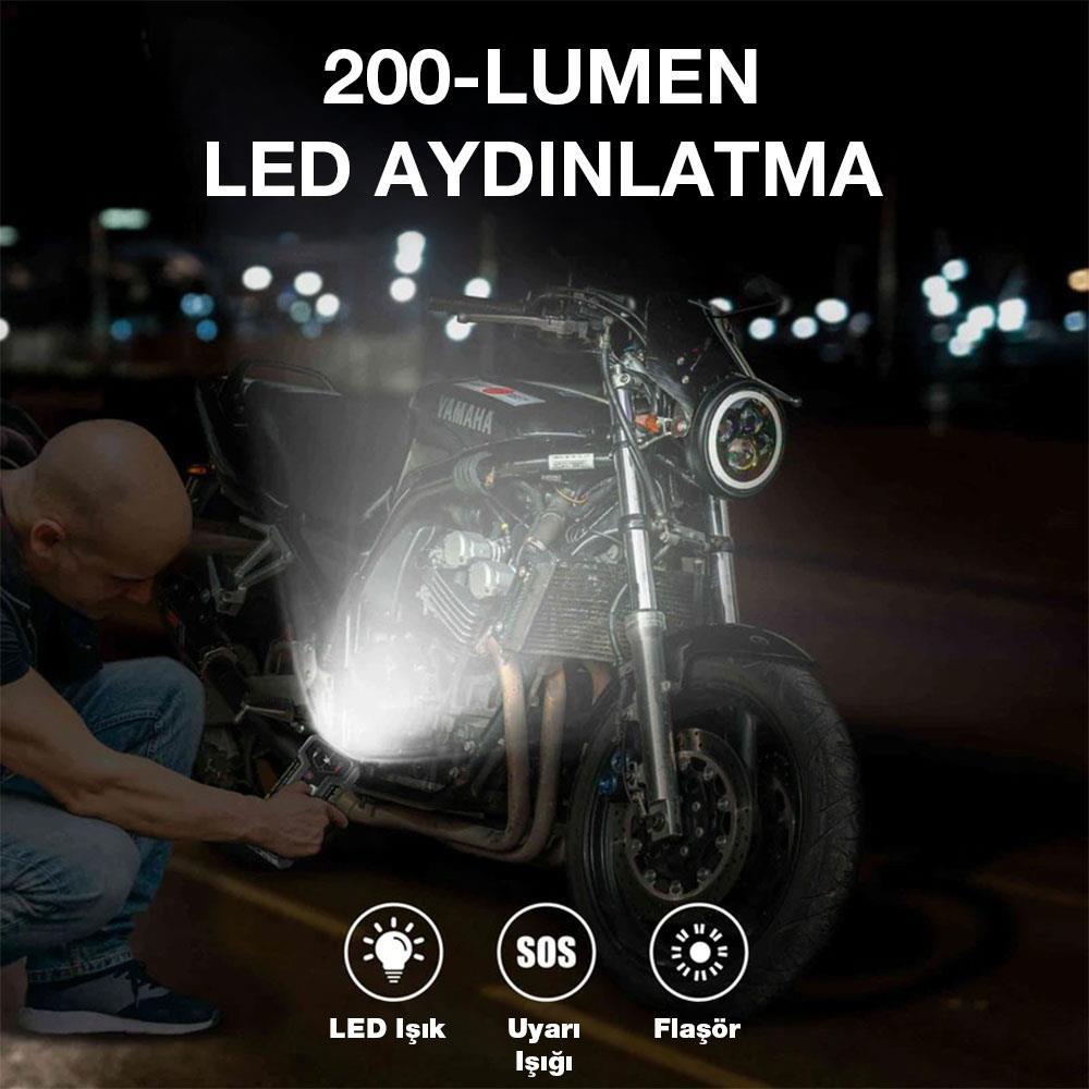 Lokithor J1350PRO 12V 1350Amp LiFePO4 Akıllı Akü Takviye + Powerbank + Led Lamba
