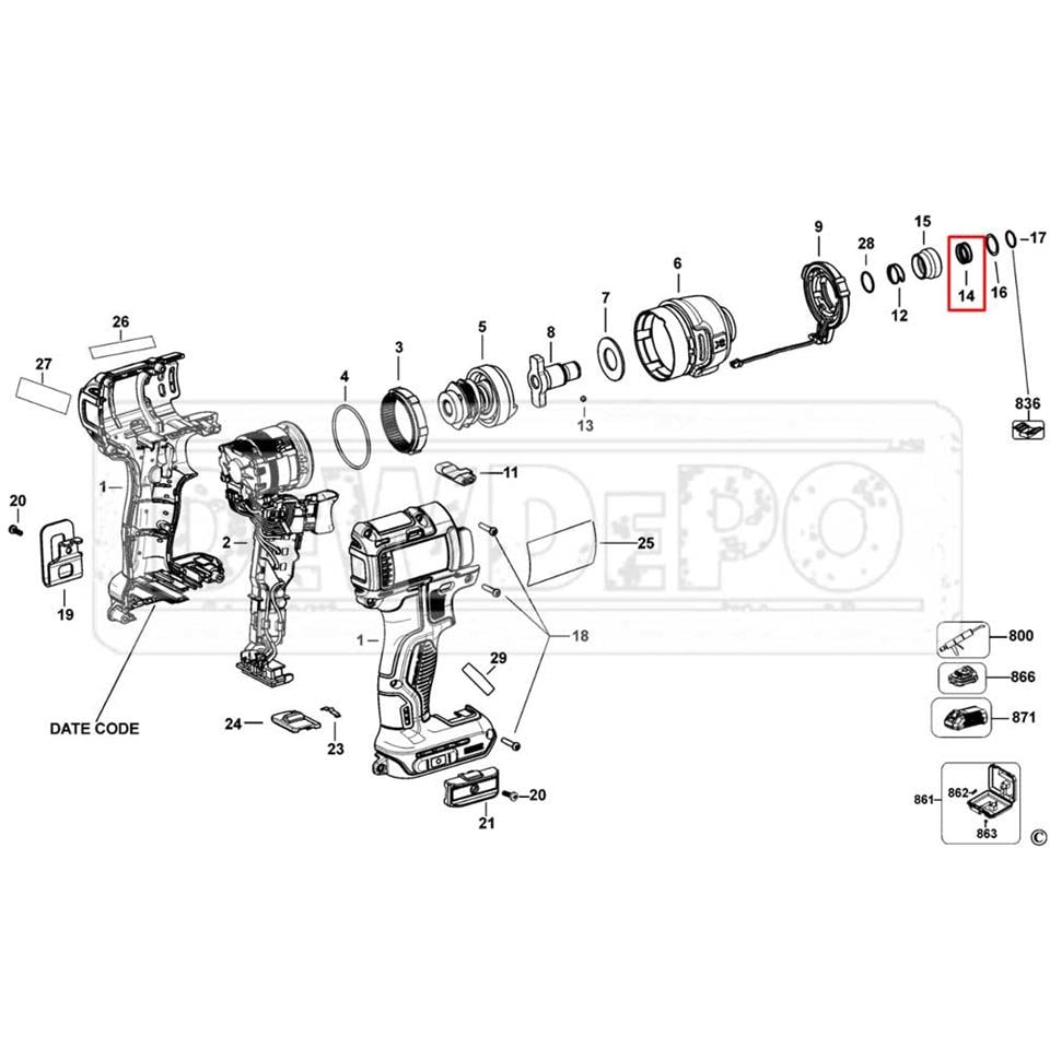 N019351 Dewalt DCF887 Yay | dewdepo