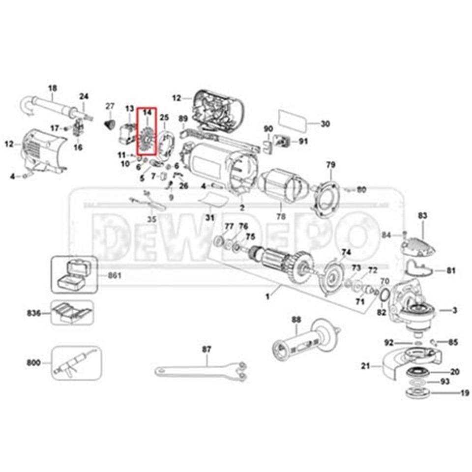 N055787 Dewalt D28113 Ayırıcı Fan