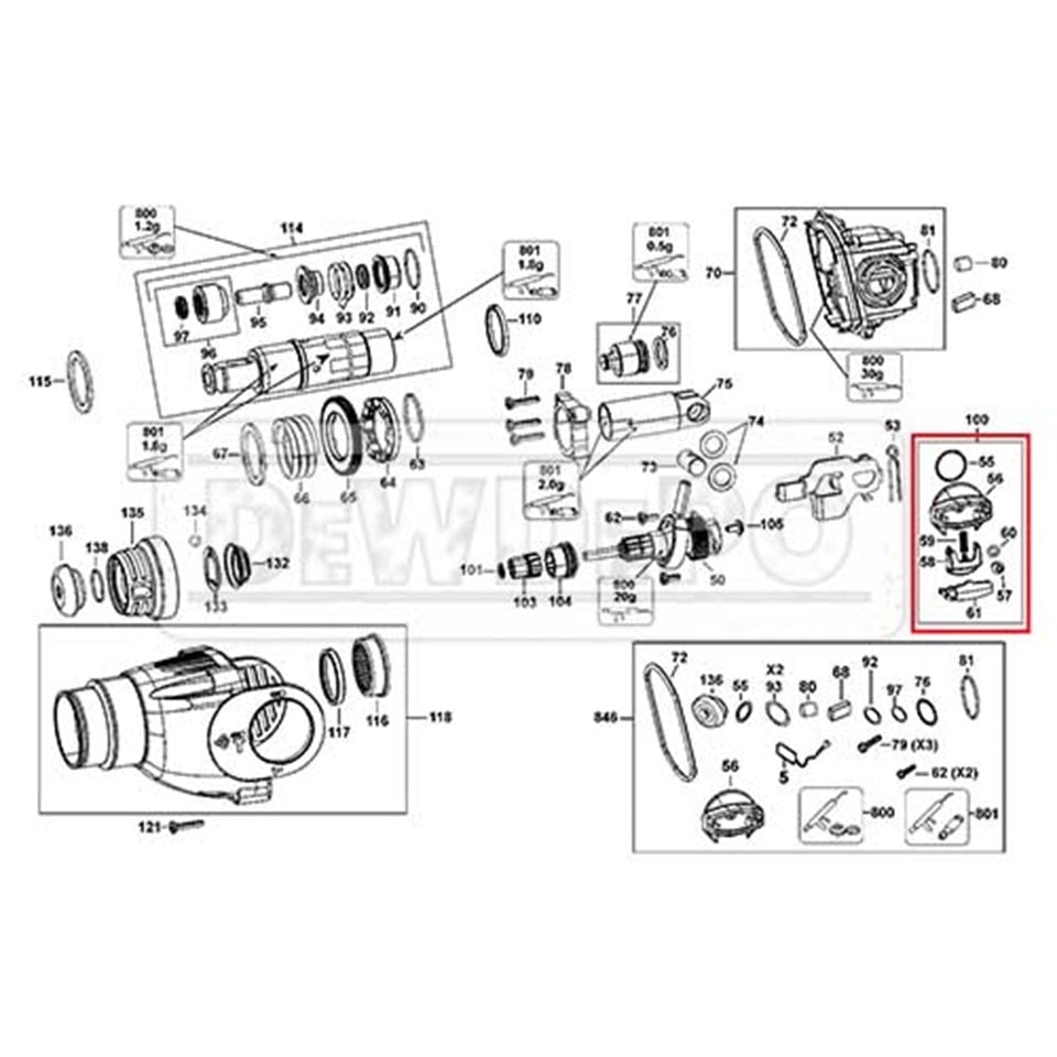 N093350 Dewalt D25123K Darbe Vites Kolu