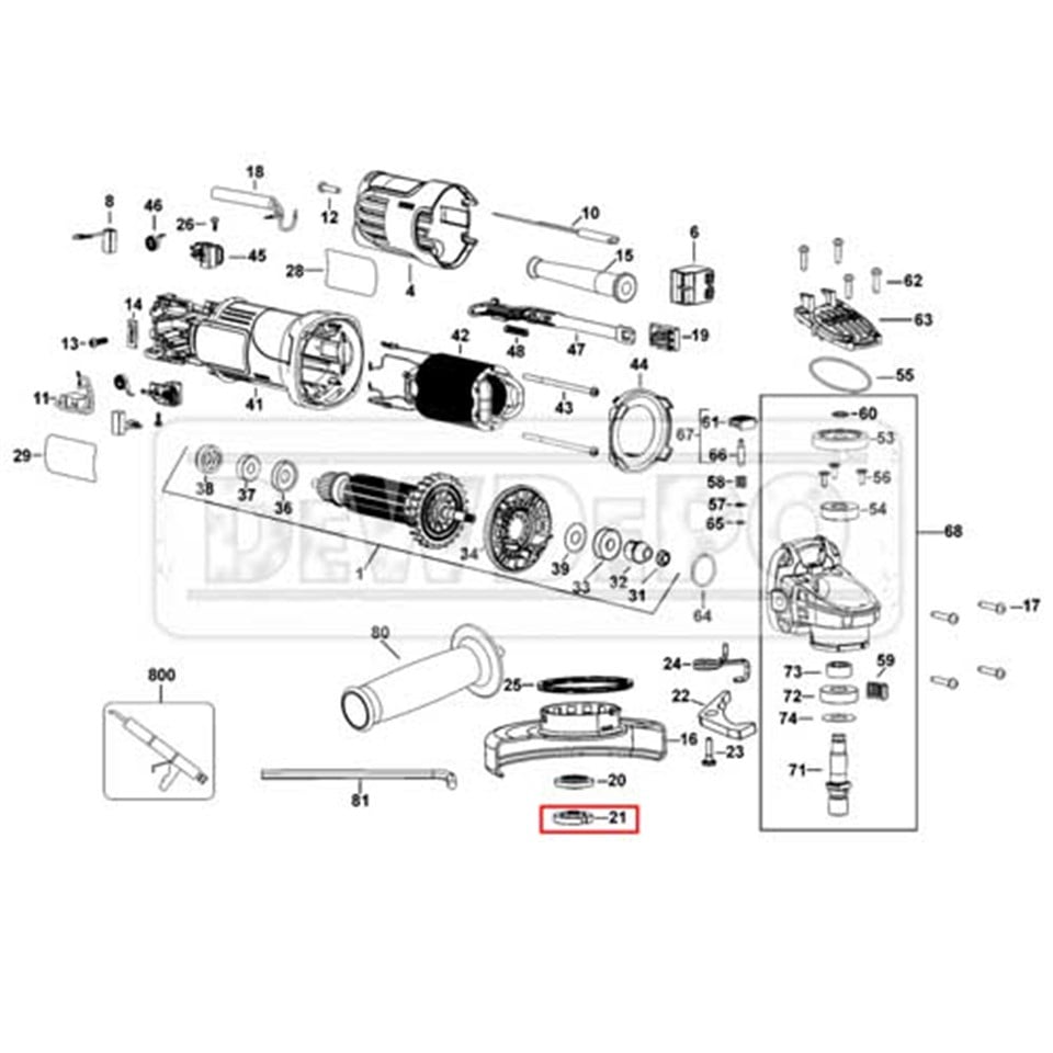 N134466 Dewalt DWE4156 Dış Somun
