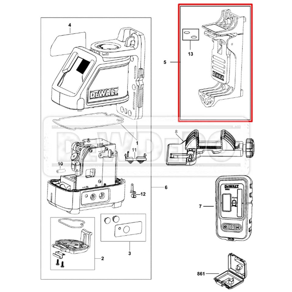 N147840 Dewalt DW088K Bağlantı Aparatı