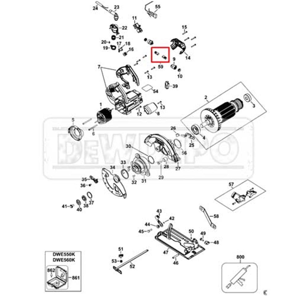 N179042 Dewalt DWE560 Kömür