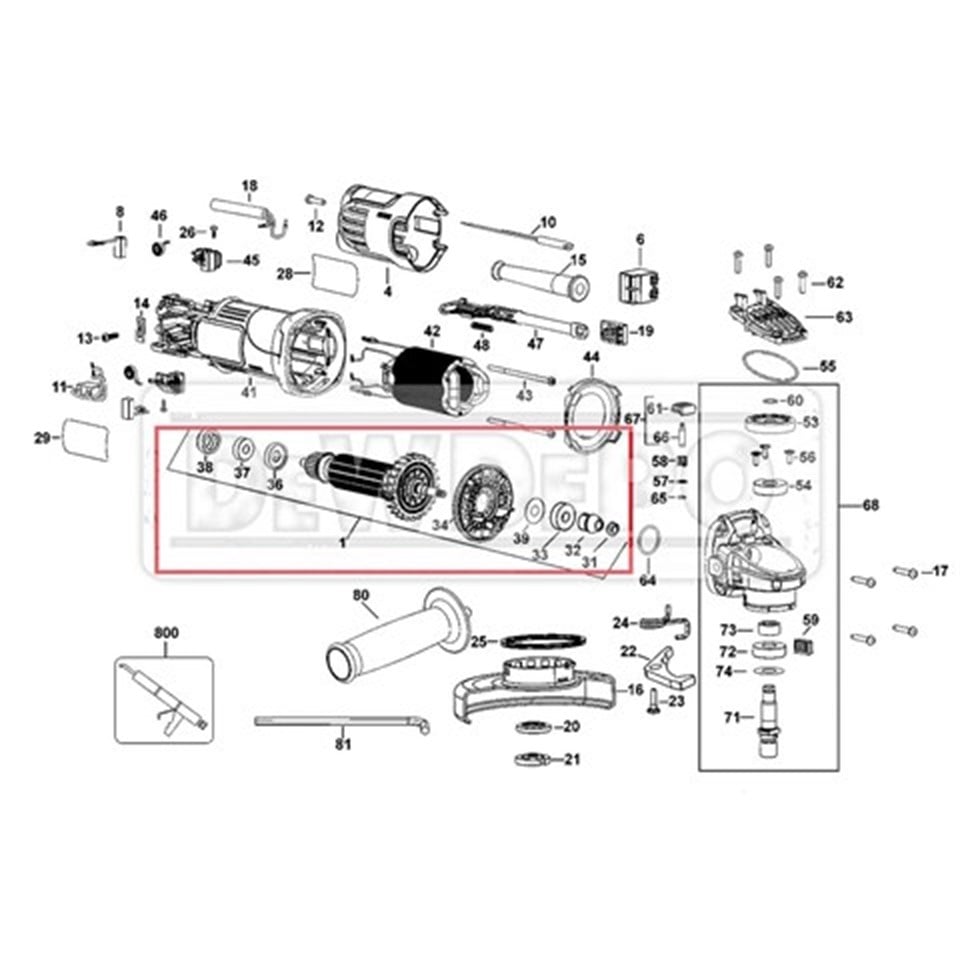 N181765 Dewalt DWE4050 Endüvi
